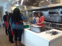 Testing recipes in the Culinary Literacy Center
